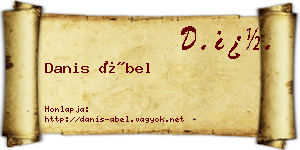 Danis Ábel névjegykártya